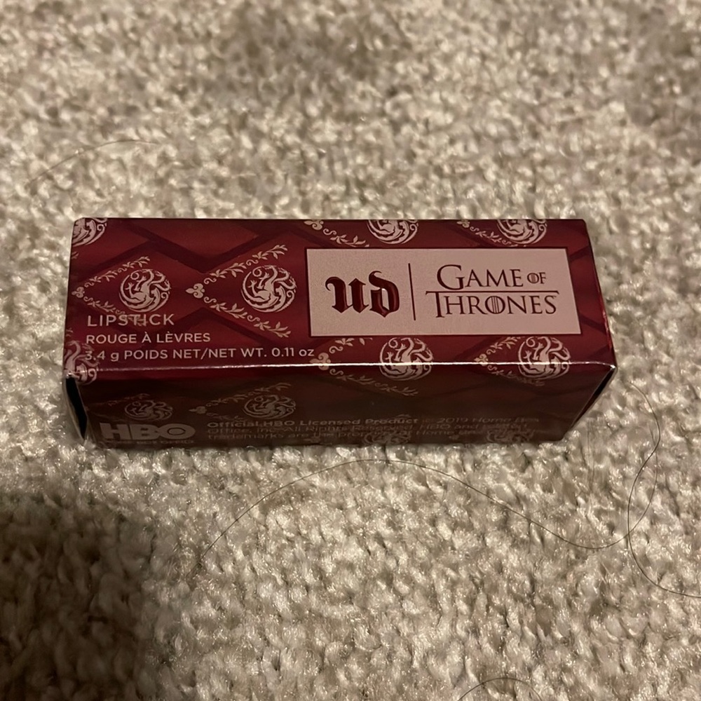Daenerys Targaryen Urban Decay Game Of Thrones Lipstick NEW IN BOX limited